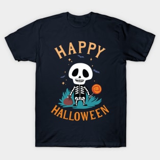 Trick or Treat Skeleton Friend T-Shirt